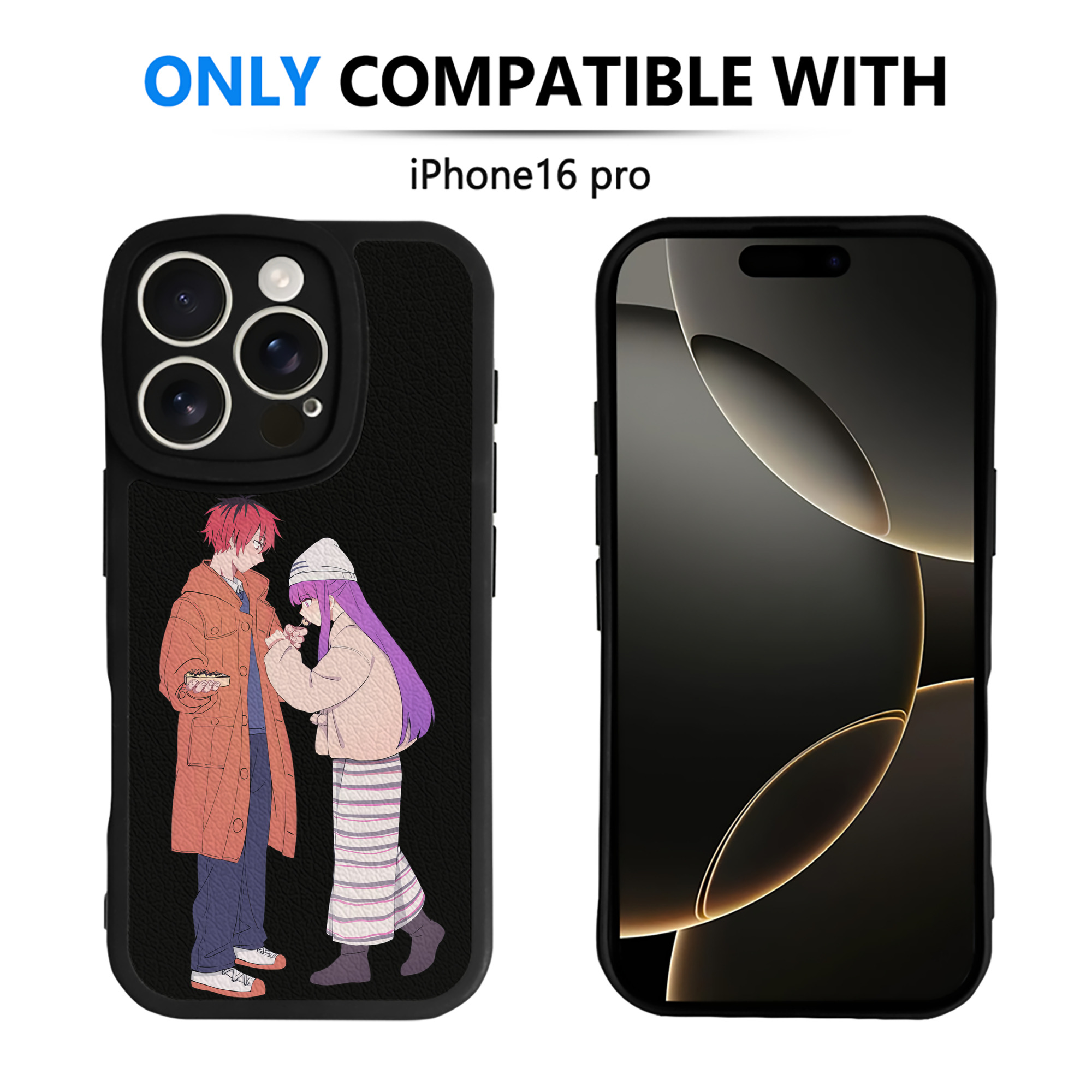 （画像用） 葬送のフリーレン Frieren 【iPhone 16シリーズ対応】シリコンスマホケース（レザー調） 材質：シリコン